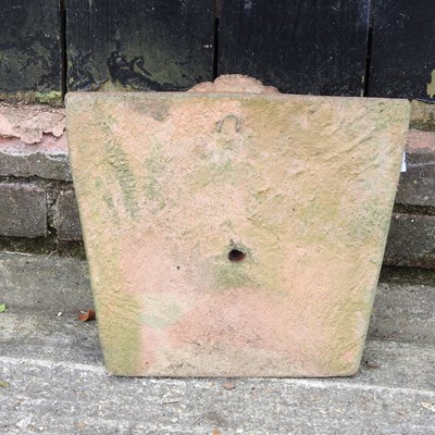 Lot 23 - A terracotta garden fountain, in the form of a...