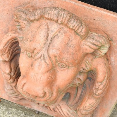 Lot 23 - A terracotta garden fountain, in the form of a...