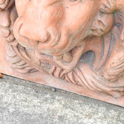 Lot 23 - A terracotta garden fountain, in the form of a...