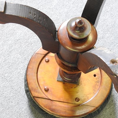 Lot 135 - A Victorian walnut revolving piano stool,...