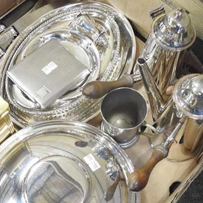 Lot 177 - A collection of silver plated items, to...