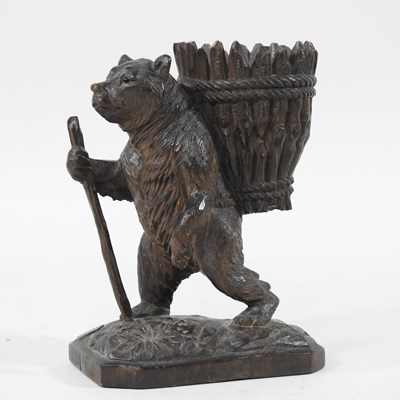 Lot 33 - A 19th century Black Forest carved wooden...