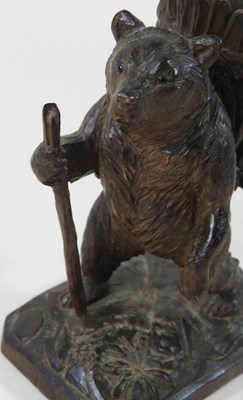 Lot 33 - A 19th century Black Forest carved wooden...
