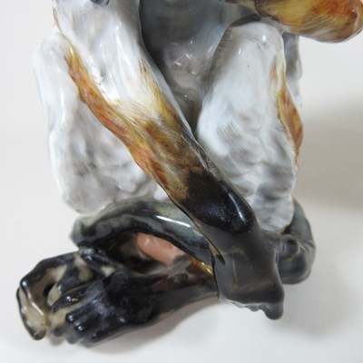 Lot 54 - A Meissen style continental porcelain model of...
