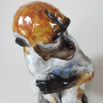 Lot 54 - A Meissen style continental porcelain model of...