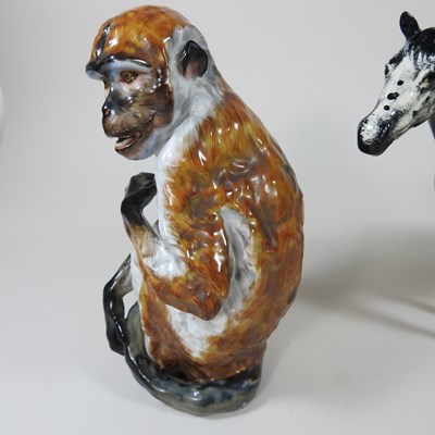 Lot 54 - A Meissen style continental porcelain model of...