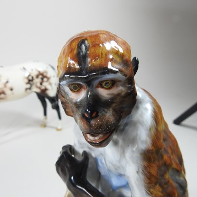 Lot 54 - A Meissen style continental porcelain model of...