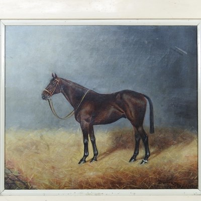 Lot 14 - Bertram Rowland, 19th/20th century, a bay mare...