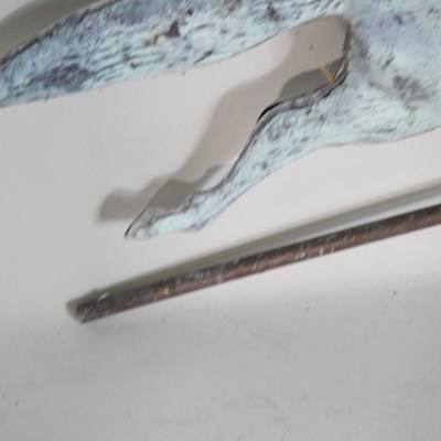 Lot 37 - A metal weather vane, in the form of a horse,...