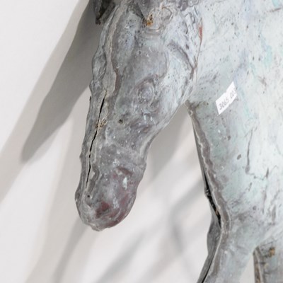 Lot 37 - A metal weather vane, in the form of a horse,...
