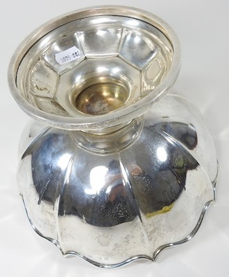Lot 2 - A large early 20th century silver rose bowl,...