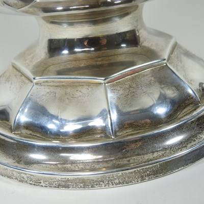 Lot 2 - A large early 20th century silver rose bowl,...