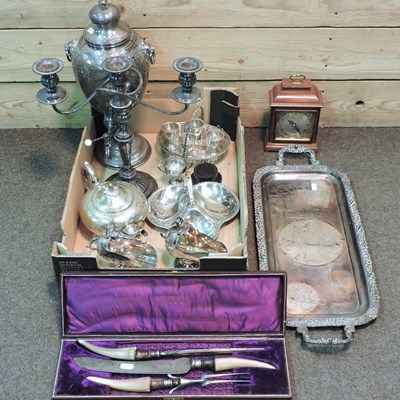 Lot 169 - A collection of plated items