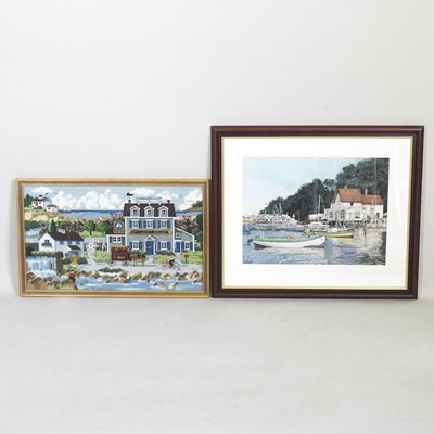 Lot 584 - Kevin Franks, contemporary, The River Orwell...