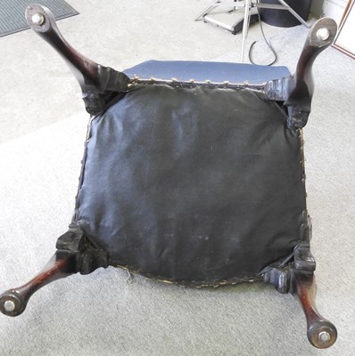 Lot 39 - A George III carved mahogany open armchair,...