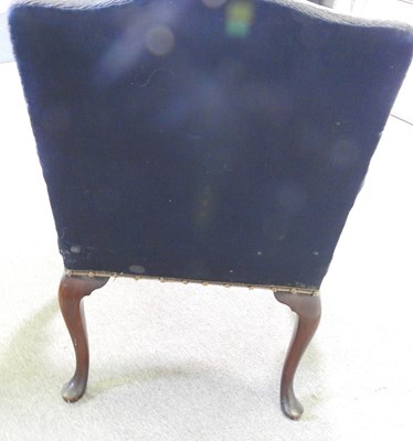 Lot 39 - A George III carved mahogany open armchair,...