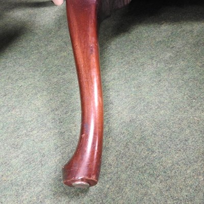 Lot 39 - A George III carved mahogany open armchair,...