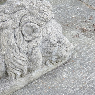 Lot 6 - A large reconstituted stone garden statue of a...