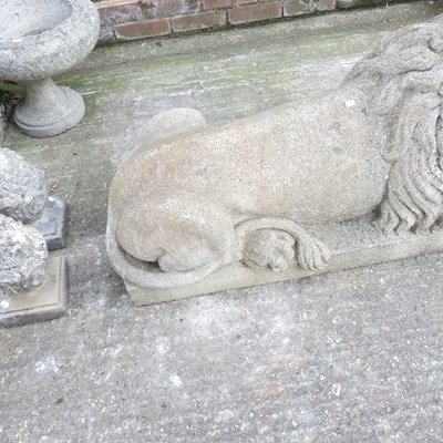 Lot 6 - A large reconstituted stone garden statue of a...