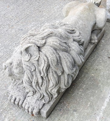 Lot 6 - A large reconstituted stone garden statue of a...