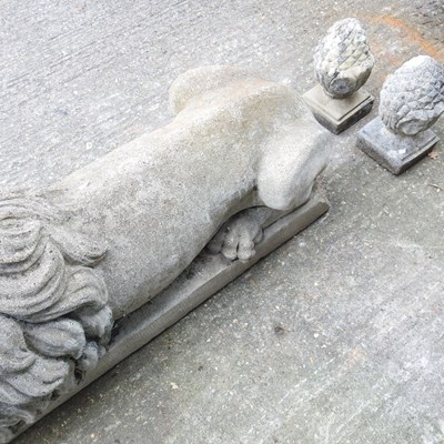Lot 6 - A large reconstituted stone garden statue of a...