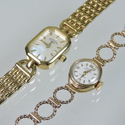 Lot 71 - A 9 carat gold cased Rotary Incabloc ladies wristwatch