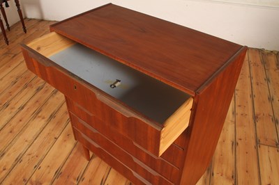Lot 4 - A Danish teak chest of six long drawers, 1960s,...