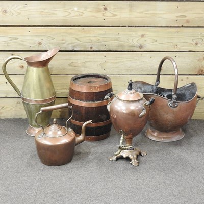 Lot 155 - A collection of 19th century and later copper and brassware