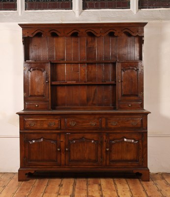 Lot 49 - An oak dresser, 18th century style, 20th...