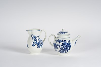 Lot 55 - A Worcester porcelain teapot, circa 1770, of...