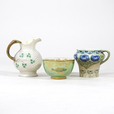 Lot 79 - A Macintyre pottery cream jug, circa 1900,...
