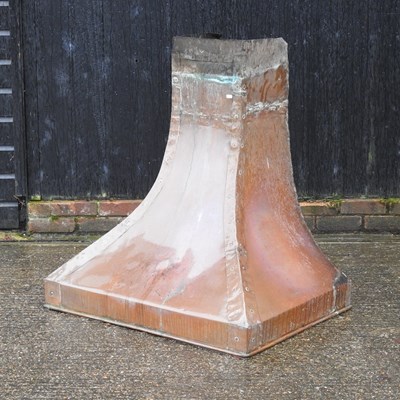 Lot 4 - A copper fire hood