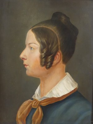 Lot 25 - English School (19th century), Profile...
