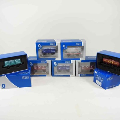 Lot 60 - Seven Dapol O Gauge model train rolling stock...