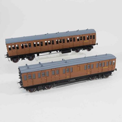 Lot 53 - A pair of D & S Models LNER push-pull coaches,...