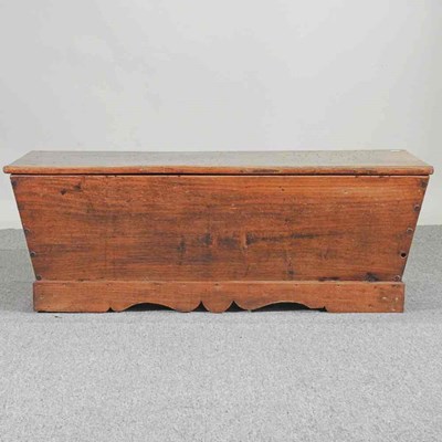 Lot 94 - A 19th century elm dough bin, with lid