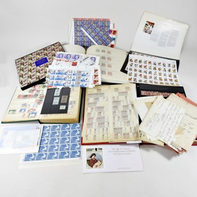 Lot 159 - A collection of stamps and stamp albums, to...