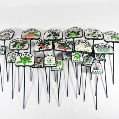 Lot 378 - A collection of twenty-two painted metal...