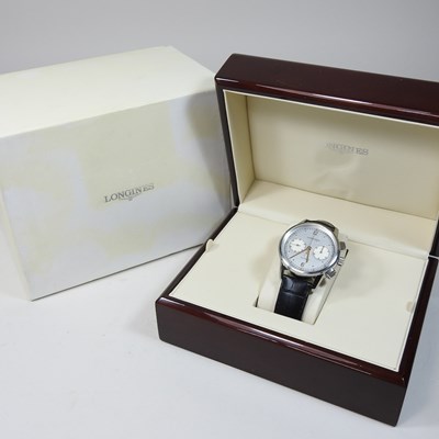 Lot 103 - A modern Longines Heritage Chronograph automatic  1940 wristwatch