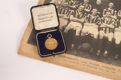 Lot 50 - A 9 carat gold Football Association Runner Up...