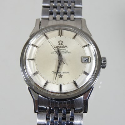 Lot 113 - An Omega automatic Constellation chronograph vintage wristwatch