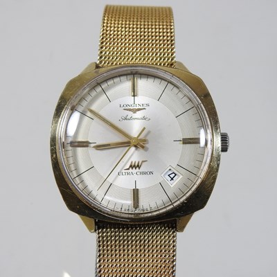 Lot 39 - A 1950's Longines gold plated Ultra=Chron automatic gentleman's wristwatch