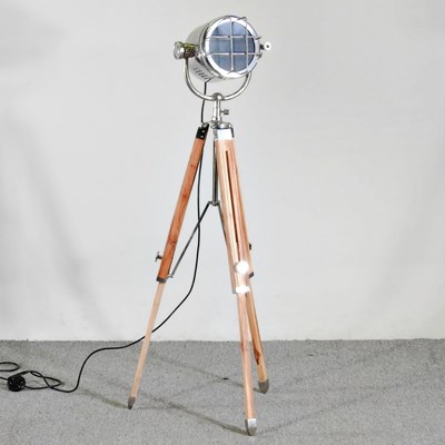 Lot 286 - A standard lamp, in the form of a vintage...