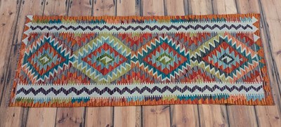 Lot 59 - An Afghan Chobi kilim runner, 160 x 65cm