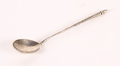 Lot 524 - A Russian silver spoon, Moscow, 19th century,...