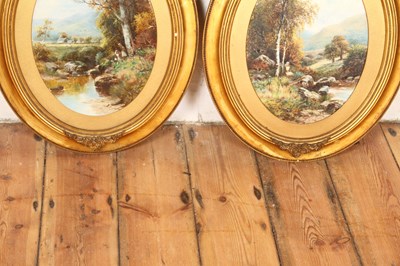 Lot 95 - English School, 19th century, a pair of river...