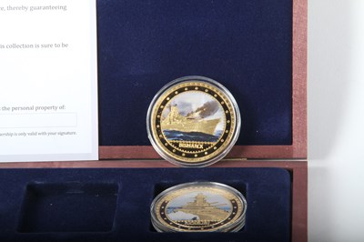 Lot 140 - A set of Most Famous Battleships series gold...