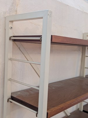 Lot 77 - A Ladderax teak set of bookshelves, 1970s,...