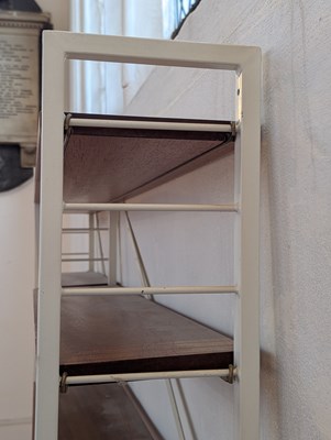 Lot 77 - A Ladderax teak set of bookshelves, 1970s,...