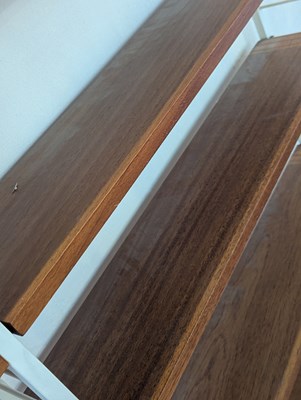 Lot 77 - A Ladderax teak set of bookshelves, 1970s,...